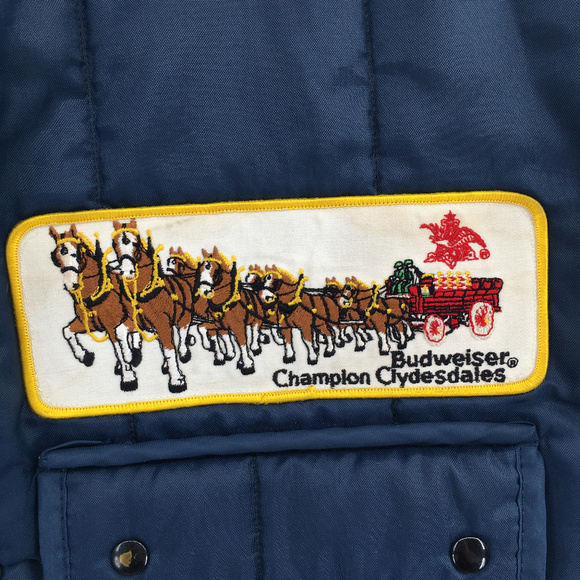 Vintage Budweiser Vest size large padded - Picture 2 of 8